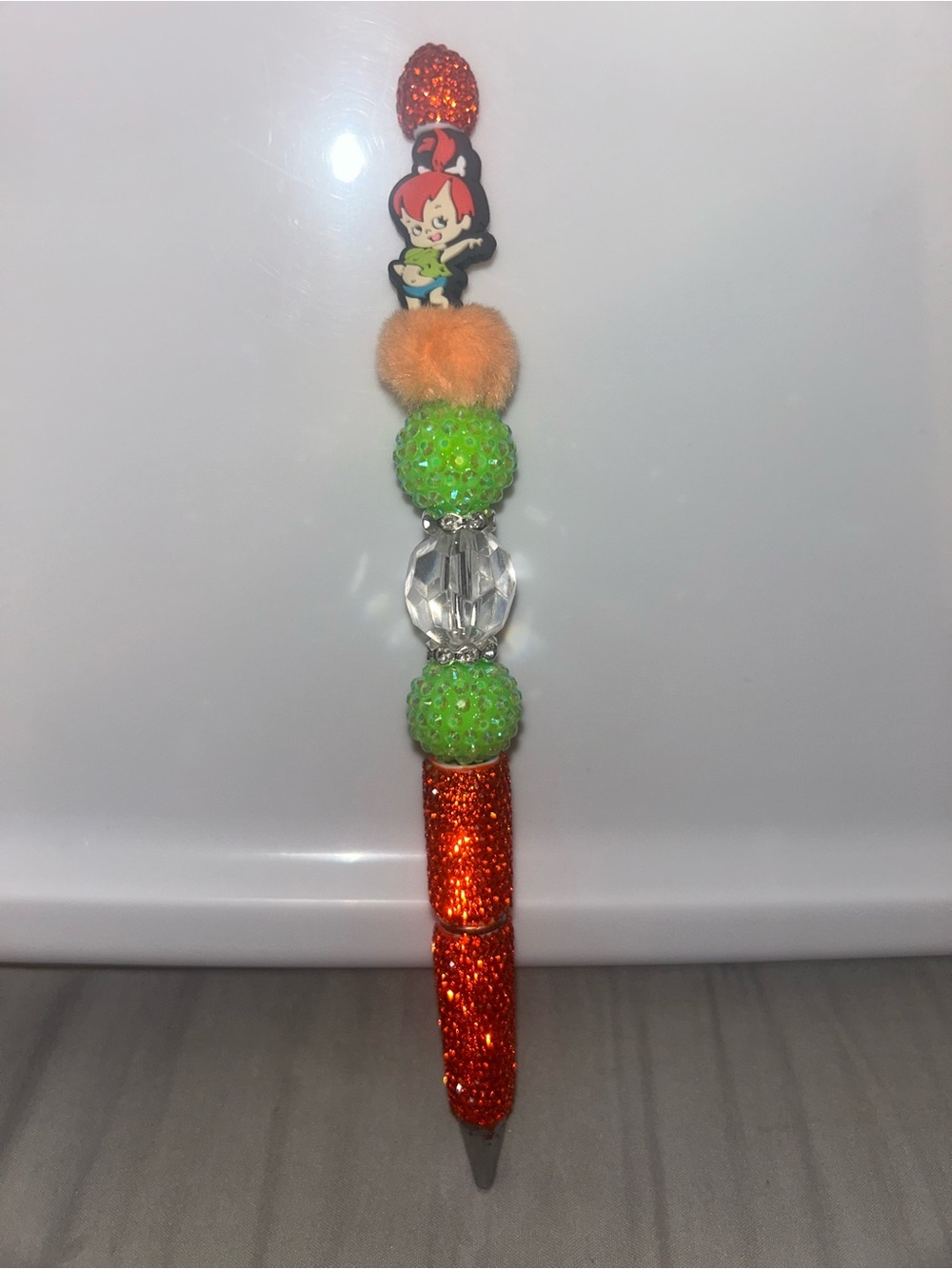 Pebbles Flintstones beaded pen